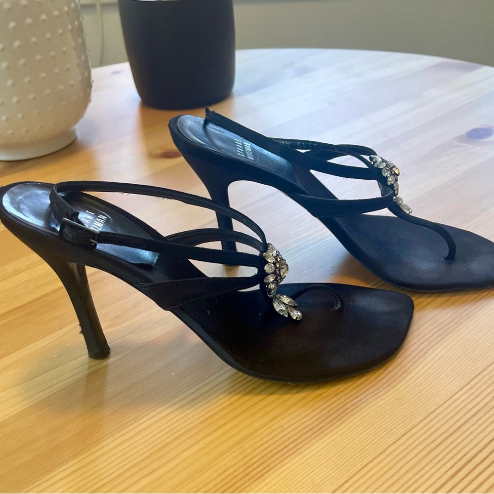 Stuart Weizman rhinestone heels